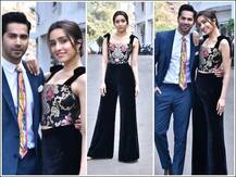 वरुण धवनसोबत क्लासी लूकमध्ये दिसून आली श्रद्धा कपूर; फोटो झाले व्हायरल