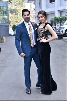 वरुण धवनसोबत क्लासी लूकमध्ये दिसून आली श्रद्धा कपूर; फोटो झाले व्हायरल