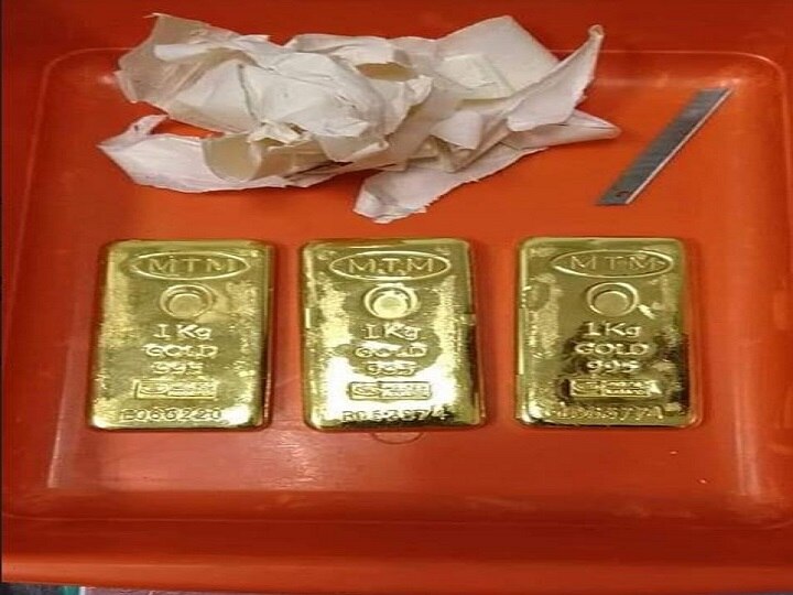   smuggled gold Seized at daboli airport in goa दाबोळी विमानतळावर सव्वा कोटींचे तस्करीचे सोने जप्त