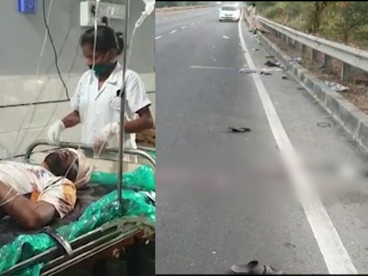 India Lock Down - Four workers dead and three injured in an accident on Mumbai-Ahmedabad highway India Lock Down | विरारमध्ये पायी जाणाऱ्या मजुरांना टेम्पोची धडक; चौघांचा मृत्यू, तीन जखमी