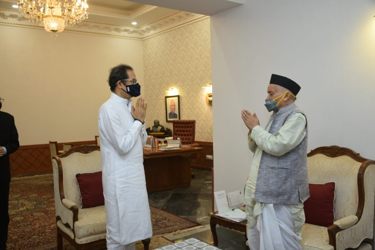 CM Uddhav Thackeray meets Governor at Raj Bhavan