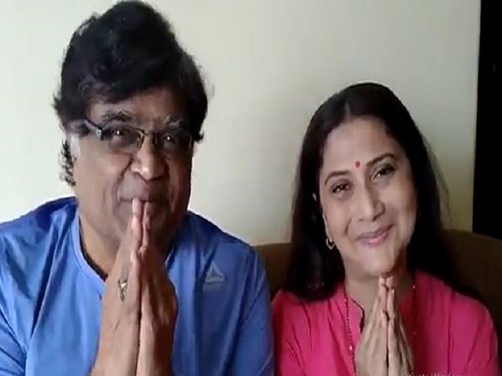 Ashok Saraf And Wife Nivedita thank police personnel by sending Aamras and puri पोलिसांचे आभार मानण्यासाठी अशोक सराफ आणि निवेदिता सराफ यांच्याकडून आमरस पुरीचा बेत