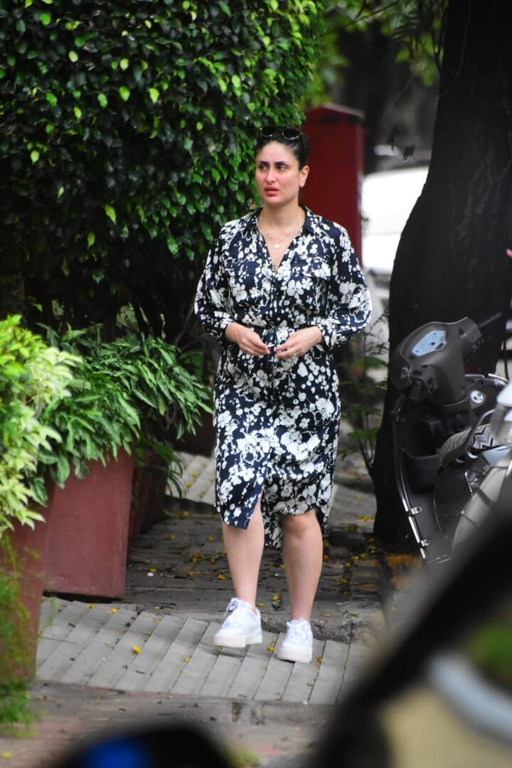 यादरम्यान, करिना कपूर खान स्टायलिश लूकमध्ये दिसून आली. (Photo Credit: Manav Manglani)