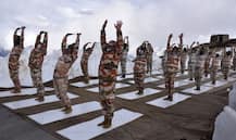 International Yoga Day | आंतरराष्ट्रीय योग दिनानिमित्त सीमेवर जवानांचा योगा