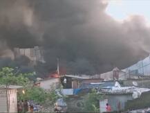 Mumbai Fire | मानखुर्दच्या झोपडपट्टीत भीषण आग, अनेक गोदामं जळून खाक