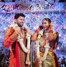 कोरोनाच्या प्रादुर्भावात दाक्षिणात्य सुपरस्टार नितिननं बांधली लग्नगाठ; फोटो व्हायरल