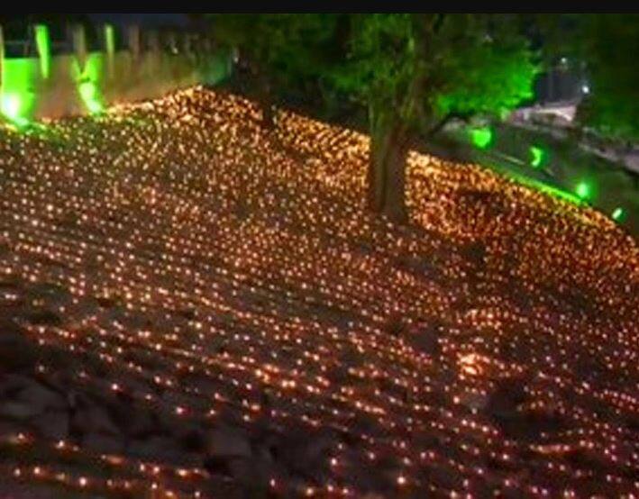 अयोध्या नगरीला अशा प्रकारे सजवण्यात येत आहे की 5 ऑगस्टला त्याची भव्यात वेगळी दिसेल.  (फोटो : एएनआय)