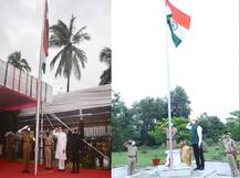 Independence Day | देशाच्या 74 व्या स्वातंत्र्यदिनाचा उत्साह, नियम पाळत ठिकठिकाणी ध्वजारोहण