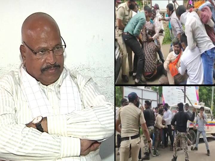 धुळ्यात अभाविपच्या आंदोलकांवर झालेल्या लाठीचार्जची चौकशी करु : अब्दुल सत्तार Abdul Sattar promises probe into lathicharge against ABVP protesters in Dhule धुळ्यात अभाविपच्या आंदोलकांवर झालेल्या लाठीचार्जची चौकशी करु : अब्दुल सत्तार