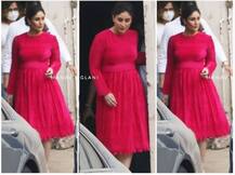 PHOTO | शुटिंगदरम्यान बेबी बंप फ्लॉन्ट करताना दिसली करिना कपूर