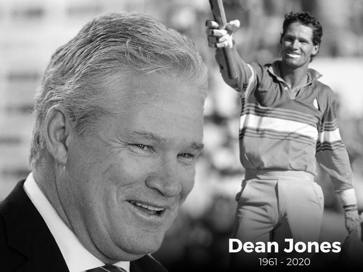 Dean Jones, Australia cricketer dies of heart attack at 59 Former Australian cricketer Dean Jones dies in Mumbai due to heart attack ऑस्ट्रेलियाचा माजी क्रिकेटपटू डीन जोन्स यांचे हृदयविकाराच्या झटक्याने मुंबईत निधन