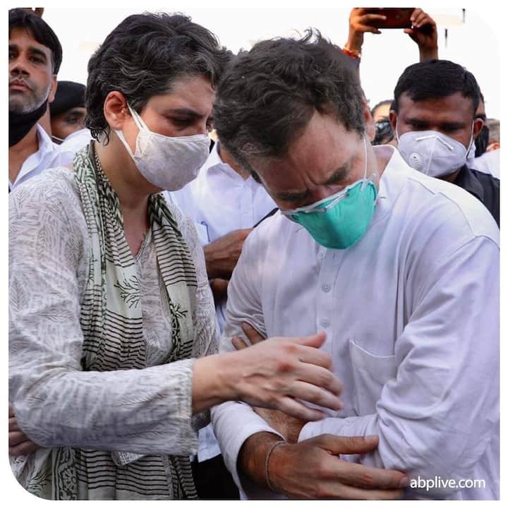 हाथरस बलात्कार आणि हत्या प्रकरणातील पीडितेच्या कुटुंबीयांची भेट घेण्यासाठी राहुल गांधी आणि काँग्रेस सरचिटणीस प्रियंका गांधी दिल्लीवरुन हाथरसला रवाना झाले.