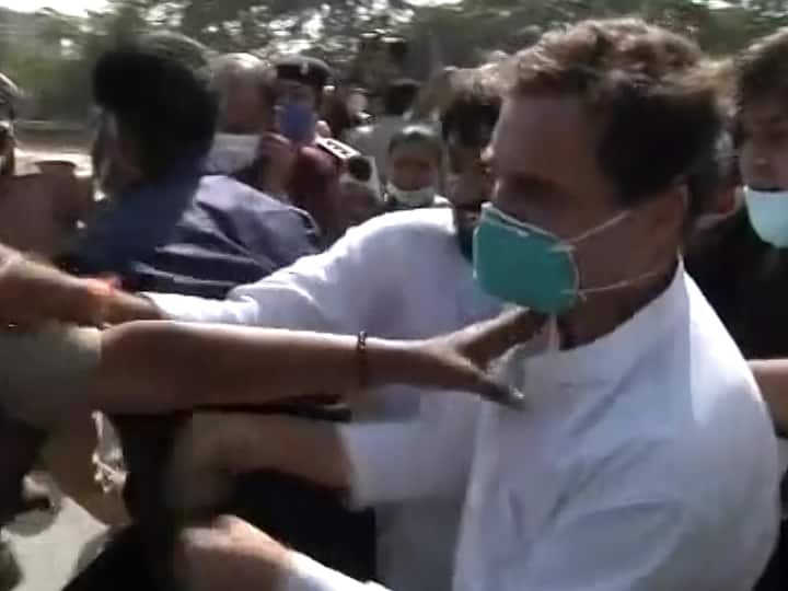 Hathras Gang Rape - UP police arrested Rahul Gandhi Hathras Gang Rape | राहुल गांधी यांना यूपी पोलिसांकडून अटक