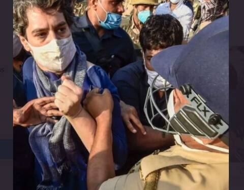 उत्तर प्रदेश पोलिसांचं प्रियंका गांधींशी गैरवर्तन; सर्वच स्तरातून टीकेची झोड उत्तर प्रदेश पोलिसांचं प्रियंका गांधींशी गैरवर्तन; सर्वच स्तरातून टीकेची झोड