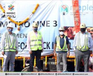 जमिनीच्या पोटात मुंबईच्या भविष्याचे रुळ.. मेट्रो 3 च्या रुळ जोडणीच्या कामाला सुरुवात