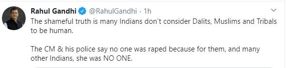 लज्जास्पद! अनेक भारतीय लोकं दलित, मुस्लिम, आदिवासींना माणूस समजत नाहीत' : राहुल गांधी
