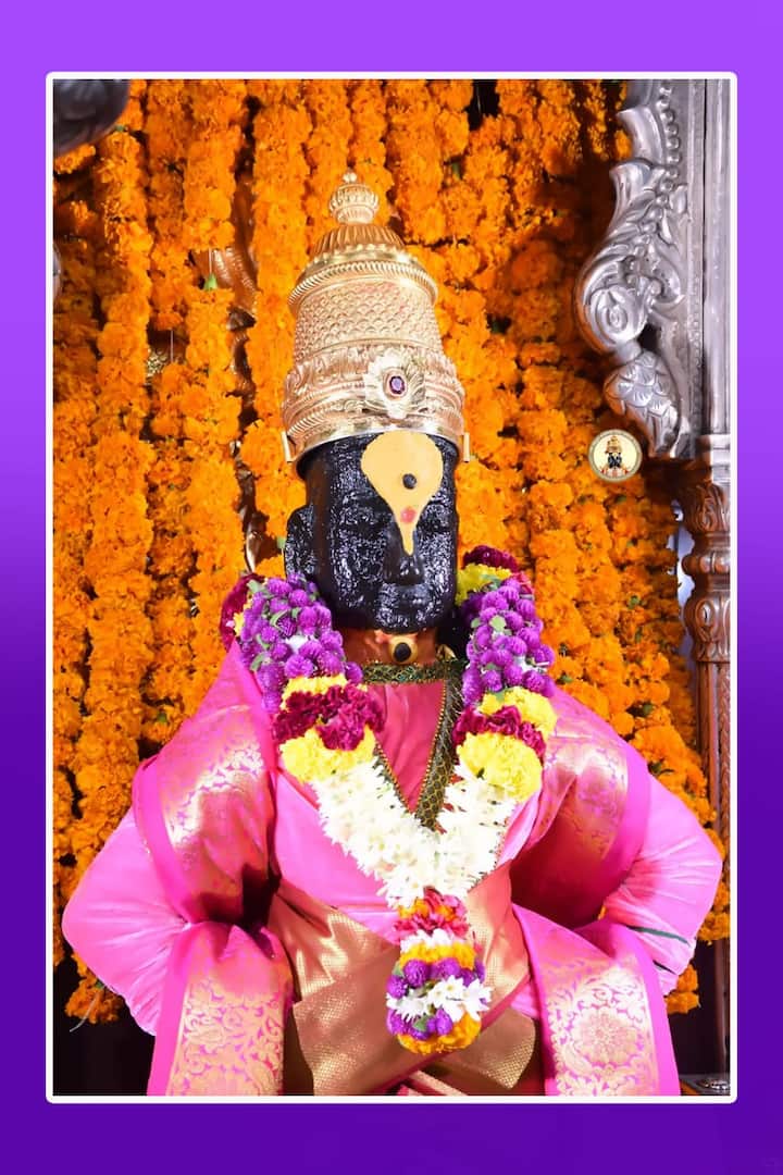 आज दसऱ्याला झेंडूच्या फुलांचे खास महत्व असते. याचे औचित्य साधून अतिशय आकर्षक रितीने सजविण्यात आले आहे. 