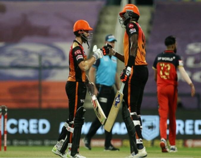 SRHvsRCB Eliminator, sunrisers hyadrabad win by 6 wickets against royel challengers banglore SRHvsRCB Eliminator: हैदराबादची बंगलोरवर 6 विकेट्सनी मात, विल्यम्सनची अर्धशतकी निर्णायक खेळी