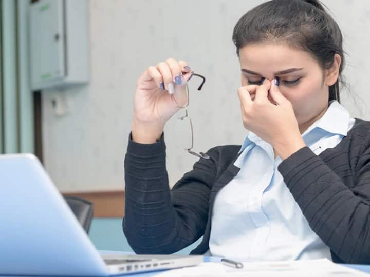 Eye strain and vision problems due to constant work in front of computer, Research Report संगणकासमोर सतत काम केल्याने डोळ्यांवर ताण येणे व दृष्टीदोषाच्या समस्या : रिसर्च