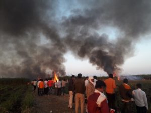 दिवसभर प्रयत्न करुनही 'मिशन बिबट्या' फेल; एक फायर चुकवत नरभक्षक पसार