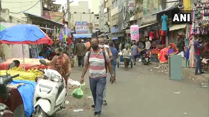 बेंगलुरुच्या केआर मार्केटमध्ये नियमित व्यवहार सुरु होते. #BharatBandh