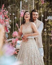 प्रेमाची फिरकी; युजवेंद्र चहल- धनश्रीच्या साखरपुड्याचे फोटो पाहिले?