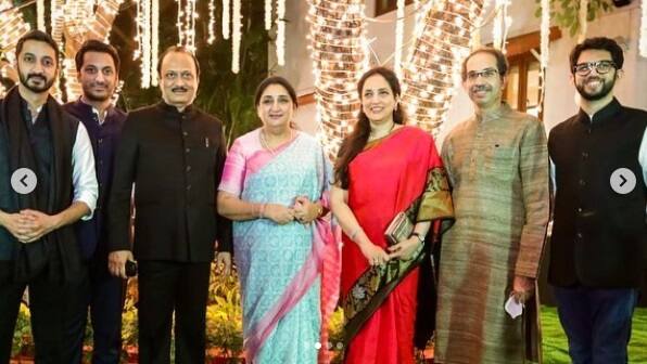 यावेळीसुद्धा त्यांनी अशीच पोस्ट करत, त्या माध्यमातून काही खास छायाचित्र सर्वांच्या भेटीला आणली. राज्याचे उपमुख्यमंत्री अजित पवार यांनी त्यांच्या निवासस्थानी आयोजित केलेल्या एखा खास कार्यक्रमातील ही छायाचित्र. (छाया सौजन्य- आदित्य ठाकरे / इन्स्टाग्राम)
