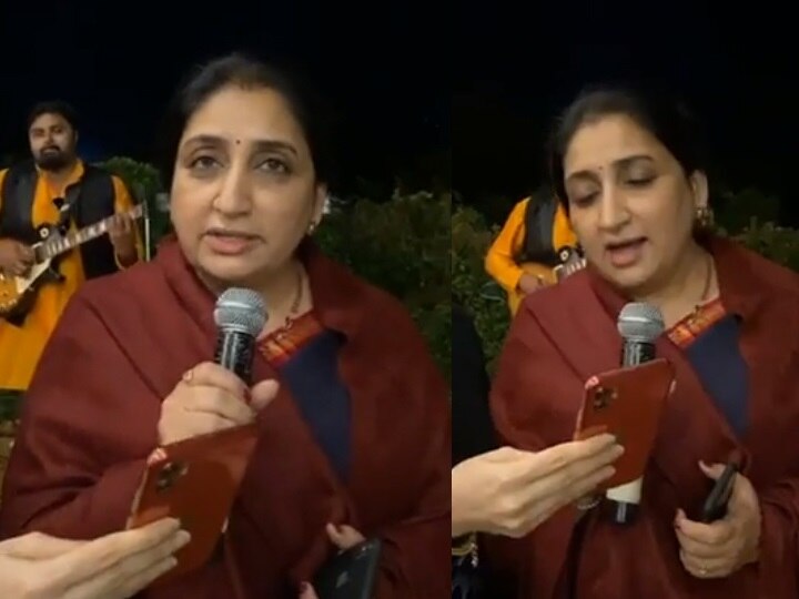 ncp supriya sule shares a musical video from family function where sunetra pawar is singing  VIDEO | अजित पवारांच्या पत्नी 'तेरे मेरे सपने', गातात तेव्हा....