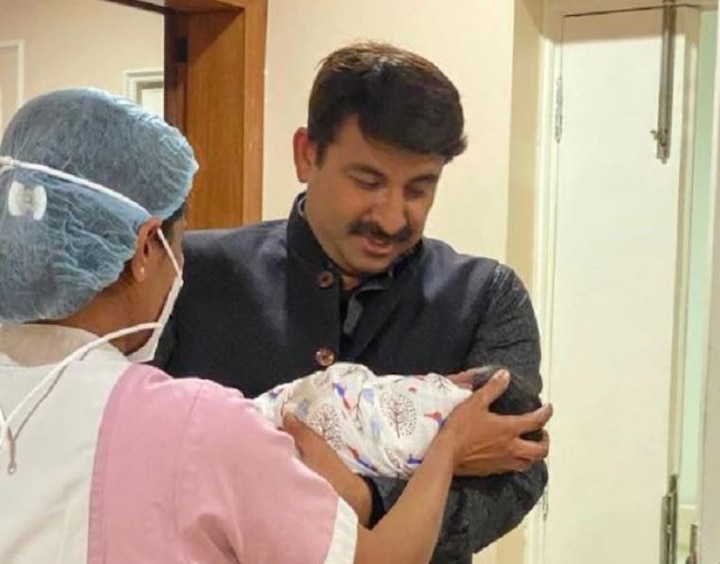  Actor MP Manjor Tiwari blessed with a baby girl अभिनेते खासदार मनोज तिवारींना कन्यारत्न, मुलीच्या जन्मानंतर म्हणाले 'जय जगदंब'