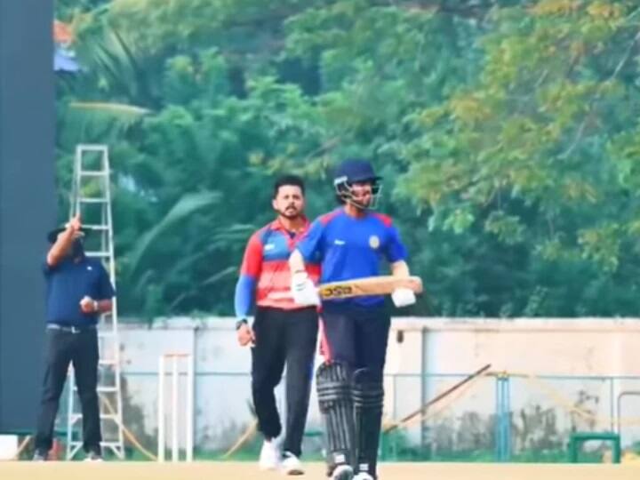 Watch video cricketer Sreesanth goes angry Stares And Sledges Batsmen During Warm Up match  Video | सराव सामन्यादरम्यान स्लेजिंग, श्रीसंत पुन्हा वादाच्या भोवऱ्यात