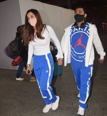 Spotted | पती जैदसह गौहर खानचा ट्विनिंग लूक व्हायरल