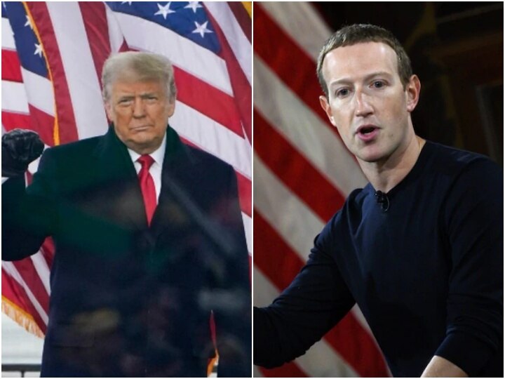 Mark Zuckerberg Extends Ban On Donald Trumps Facebook & Instagram Account Indefinitely With Conditions अमेरिका हिंसाचार: ट्रम्प यांच्या फेसबुक, इन्स्टाग्राम अकाउंटवर अनिश्चित काळासाठी बंदी, मार्क झुकरबर्ग यांची माहिती