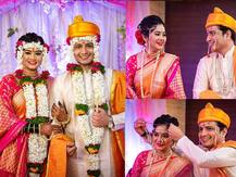 In Pics | अभिनेता आशुतोष कुलकर्णी -अभिनेत्री रुचिका पाटील अडकले विवाहबंधनात