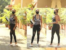 PHOTO | स्किनफिट योगा आउटफिट्समध्ये मलायकाचा जलवा