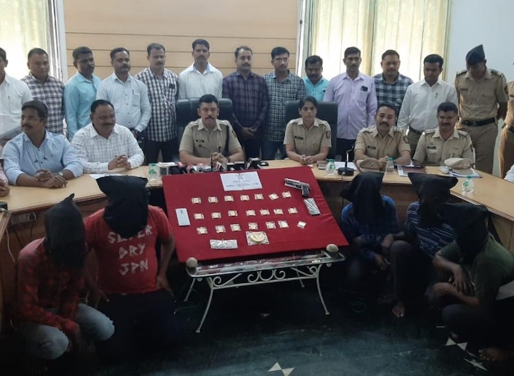 Sangli police nab gold trader, five accused arrested with four kg gold Sangli Police: अडीच कोटी रुपयांच्या सोन्याच्या दरोड्याचा सांगली पोलिसांकडून 24 तासात छडा, पाच आरोपी जेरबंद