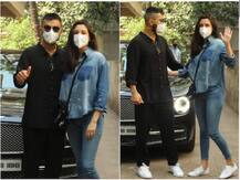 Virat - Anushka Clicked in Bandra | मुलीच्या जन्मानंतर अनुष्का-विराट पहिल्यांदाच कॅमेऱ्यासमोर