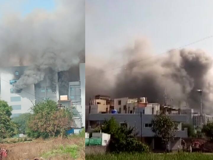 Serum Institute Fire :पुण्यातील सीरम इन्स्टिट्यूटला आग Fire breaks out at Serum Institute India in Pune Serum Institute Fire :पुण्यातील सीरम इन्स्टिट्यूटला आग