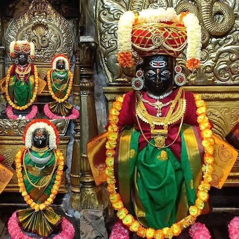 इथं असणाऱ्या मूर्त्यांना रत्नजडीत सजावट करण्यात आली आहे. 
