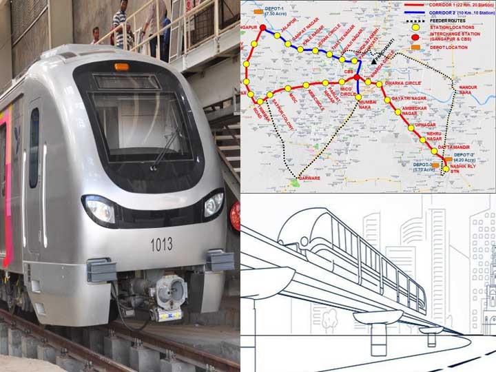 Budget 2021 Maha-Metro gets funding of 2.92 thousand crore for Nashik Metro Nashik Metro: नाशिक मेट्रोसाठी बजेटमध्ये 2.92 हजार कोटींची घोषणा, कशी असणार नाशिकची मेट्रो?