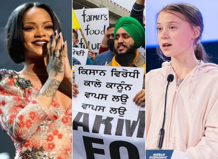 Greta Thunberg Pop Singer Rihanna Twitter Support Farmers Protests India Farmers Protest India: शेतकरी आंदोलनाच्या बाजूने ग्लोबल सेलिब्रिटी, पॉपस्टार रिहानानंतर ग्रेटा थनबर्गकडून शेतकऱ्यांचं समर्थन