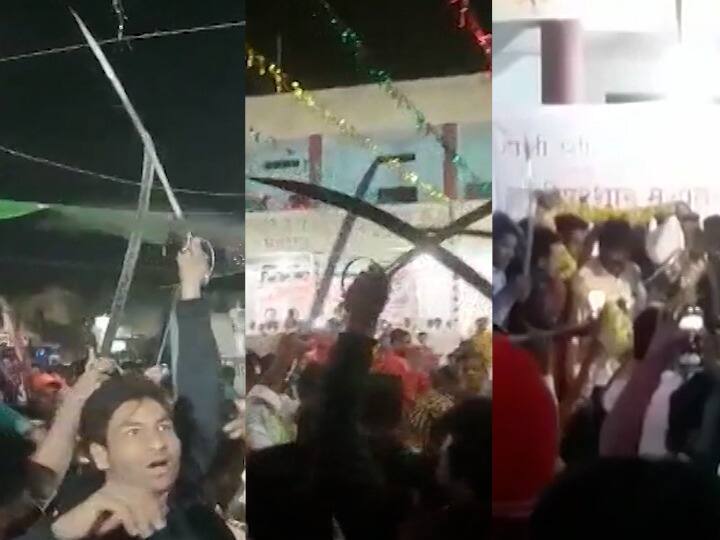 धक्कादायक! मलकापूर उपनगराध्यक्षांच्या वाढदिवसाच्या सेलिब्रेशनमध्ये नाचवल्या तलवारी, व्हिडीओ व्हायरल Sword dancing in a buldhana deputy mayors birthday two arrested video viral धक्कादायक! मलकापूर उपनगराध्यक्षांच्या वाढदिवसाच्या सेलिब्रेशनमध्ये नाचवल्या तलवारी, व्हिडीओ व्हायरल