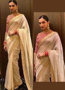 Photos: दीपिकाच्या या साडीतील लूकमुळे अनेकजण होतात घायाळ