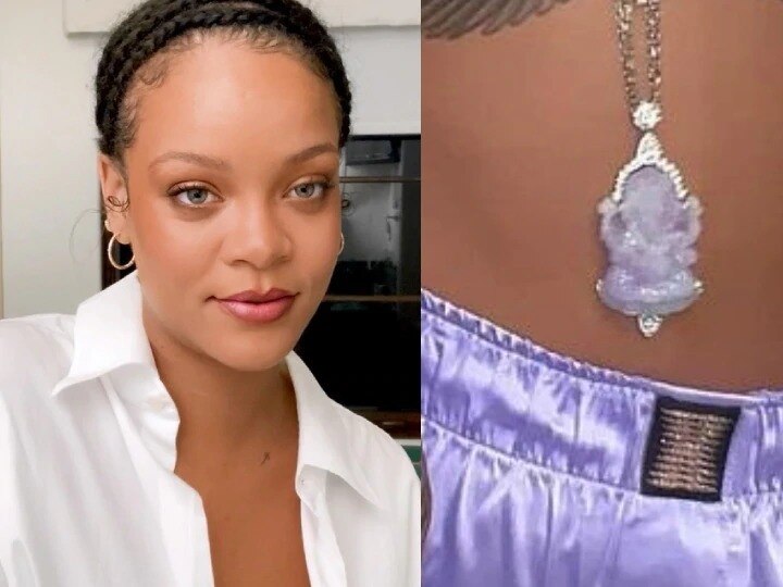 Rihanna poses topless wearing Ganesha pendant fresh contravercy Rihanna : रिहानाच्या टॉपलेस बॉडीवर गणपतीचे पेंडंट, हिंदूंच्या भावना दुखावल्याचा आरोप
