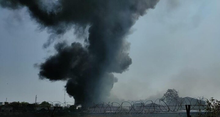 पुणे जिल्ह्यातील सणसवडी एम आय डी सी मधील सिंटॅक्स- बी ए पी एल या कंपनीला आग लागली आहे. 