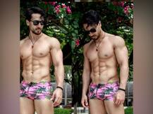 Tiger Shroff Pics: टायगर श्रॉफने शेअर केला पिंक शॉर्ट्सवरील फोटो, शर्टलेस टायगरचा हॉट लूक व्हायरल!
