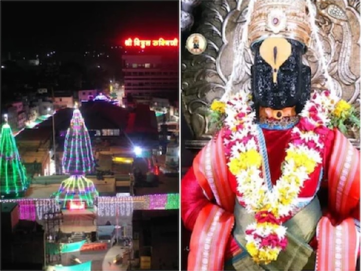 Pandharpur Maghi Yatra Shri Vitthal-Rukmini temple was decorated gabhara blossomed कोरोनाच्या सावटात माघी यात्रेनिमित्त श्री विठ्ठल-रुक्मिणीची नित्यपूजा संपन्न, माऊलीच्या गाभाऱ्याला आकर्षक सजावट
