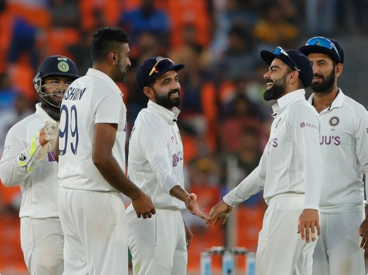 india wins motera test and top on the icc world test championship point table, need to win or draw last test to qualify  ICC World Test Championship: भारत पॉईंट टेबलमध्ये अव्वल स्थानी, फायनलमध्ये पोहोचण्यासाठी काय करावं लागेल?