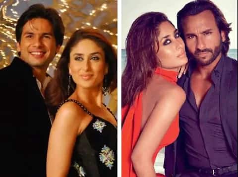 शाहिद-करीना-सैफ: अभिनेत्री करिना कपूर अभिनेता सैफ अली खानशी लग्न करण्याअगोदर अभिनेता शाहिद कपूरसोबत नात्यात होती. बातमीनुसार शाहिद आणि करीनामधील अंतर 'टशन' चित्रपटाच्या सेटवर वाढू लागले. हाच दुरावा करीनाला सैफकडे आणि शाहिदला मीराच्या जवळ घेऊन गेला, त्यानंतर करिनाने सैफशी तर शाहिदने मीराशी लग्न केले.