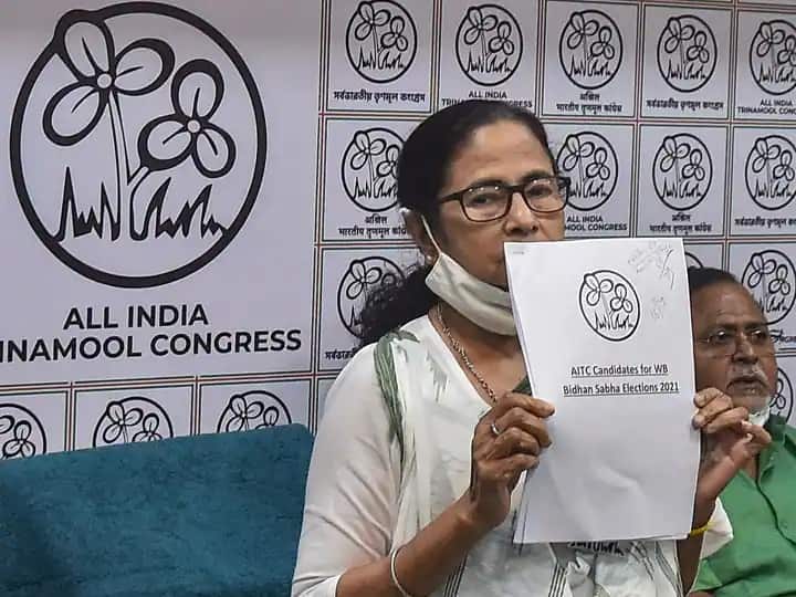 TMC Candidates List 2021 : ममता बॅनर्जींकडून प. बंगाल विधानसभा निवडणुकीसाठी तृणमूलच्या उमेदवारांची यादी जाहीर TMC Candidates List 2021 Mamata Banerjee Announces Candidate List For 291 Bengal Assembly Seats TMC Candidates List 2021 : ममता बॅनर्जींकडून प. बंगाल विधानसभा निवडणुकीसाठी तृणमूलच्या उमेदवारांची यादी जाहीर