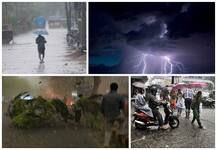 ਮਾਨਸੂਨ ਦਾ ਕਹਿਰ: ਬਿਜਲੀ ਡਿੱਗੀ, 57 ਮਰੇ